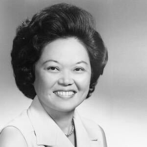 Patsy Mink posing for a photo.